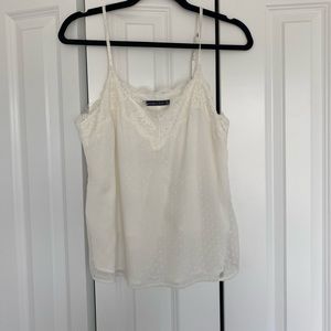 Cream Abercrombie Tank- size medium